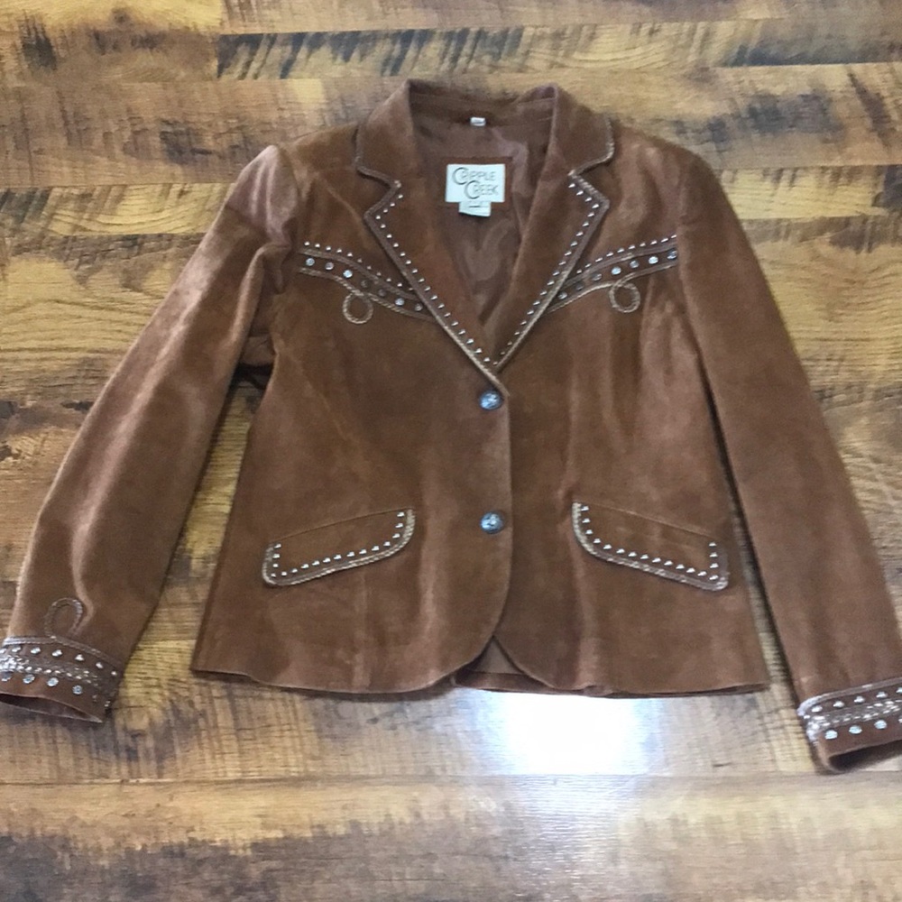 Womens Cripple Creek suede jacket.